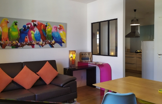 Salon de l"appartement : Appart hôtel Les Toits de Lascaux